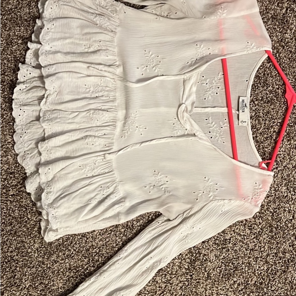 Size Small White Blouse from Hollister
